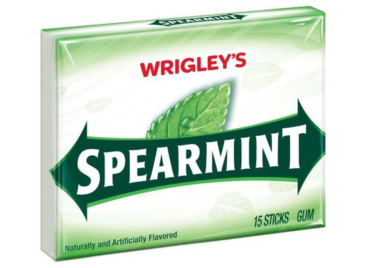 Wrigley's spearmint gum pack