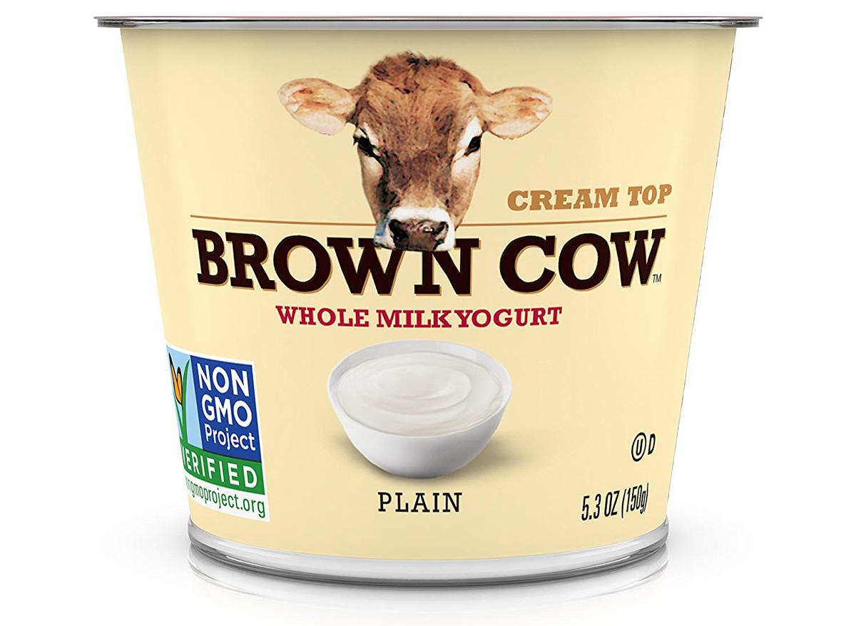 brown cow whole milk plain yogurt