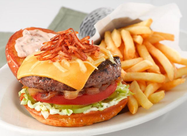 cheesecake factory americana cheeseburger plate with fries