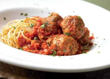 healthy spaghetti meatballs
