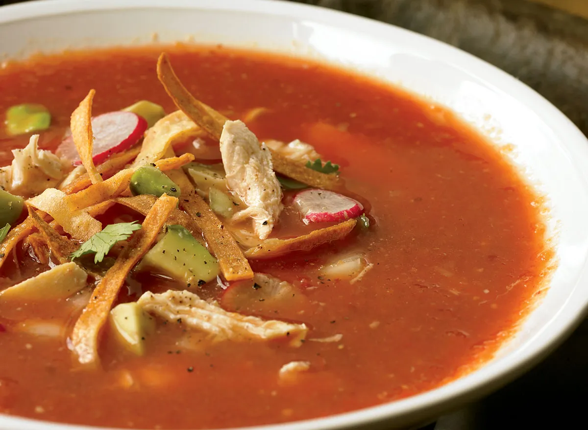 low-calorie tortilla soup