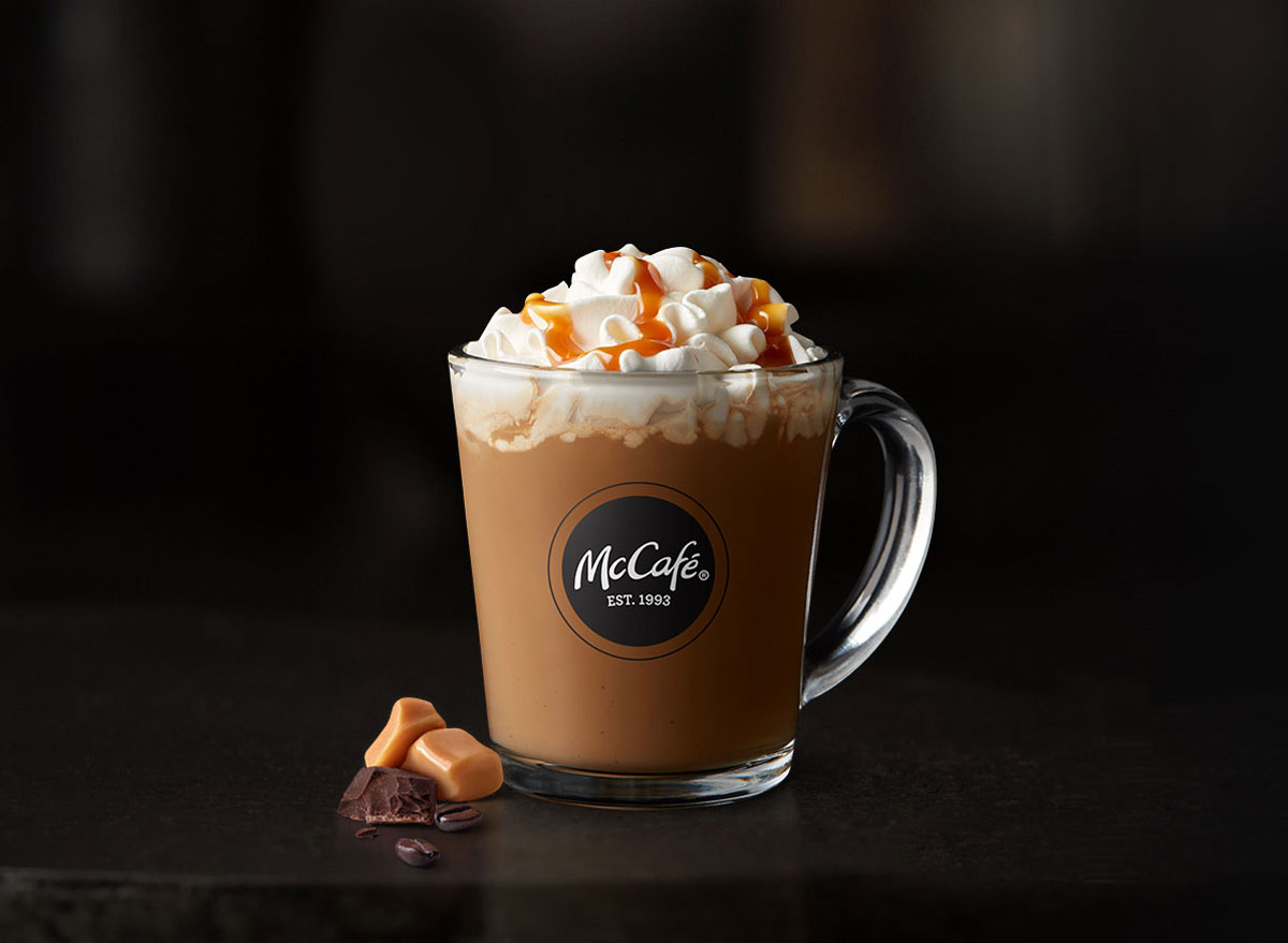 Mcdonalds mccafe caramel mocha