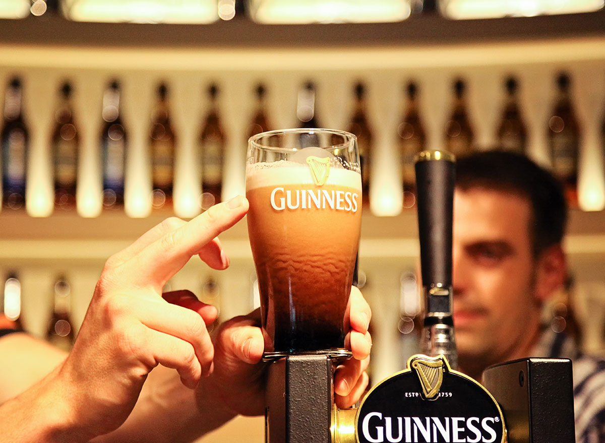 Pouring Guinness