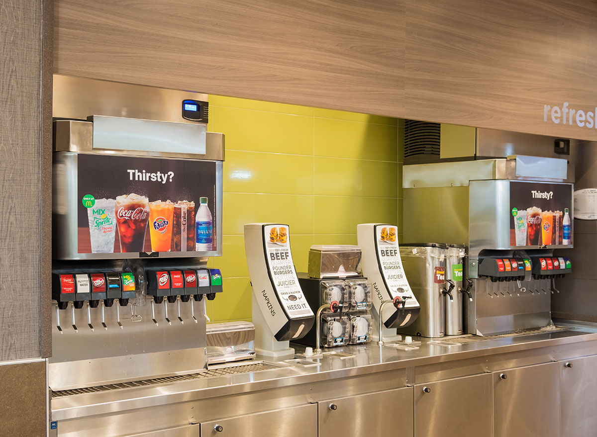 soda fountain station