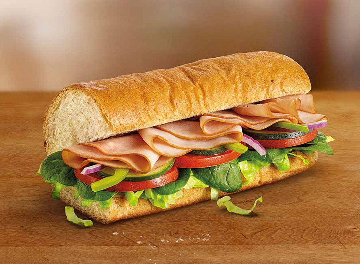 Subway black forest ham sub