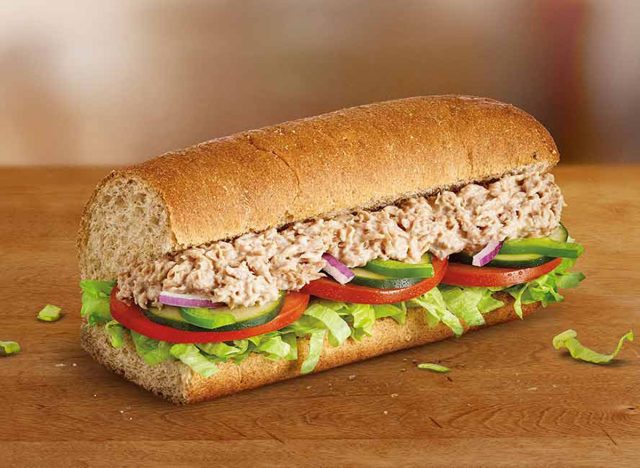 Subway with tuna