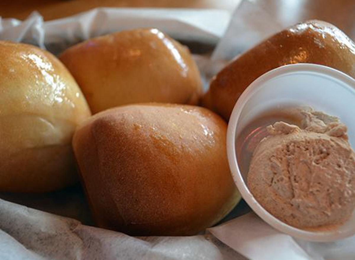 Texas Roadhouse Rolls with cinnamon butter