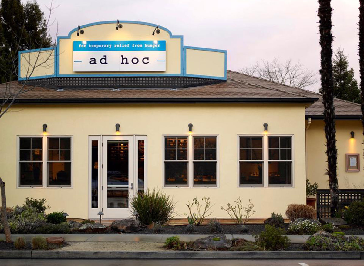 ad hoc restaurant front entrance
