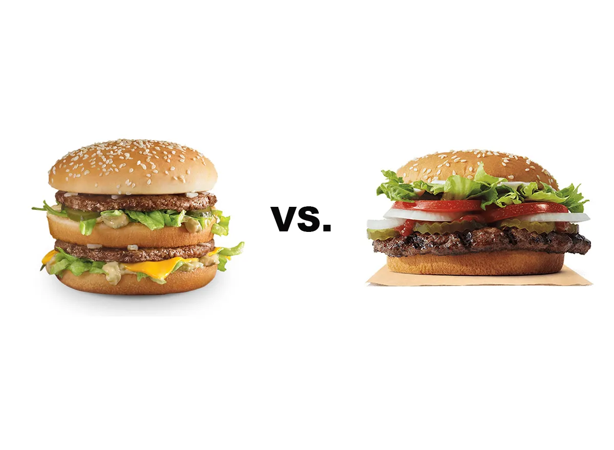 mcdonald's big mac vs. burger king's whopper