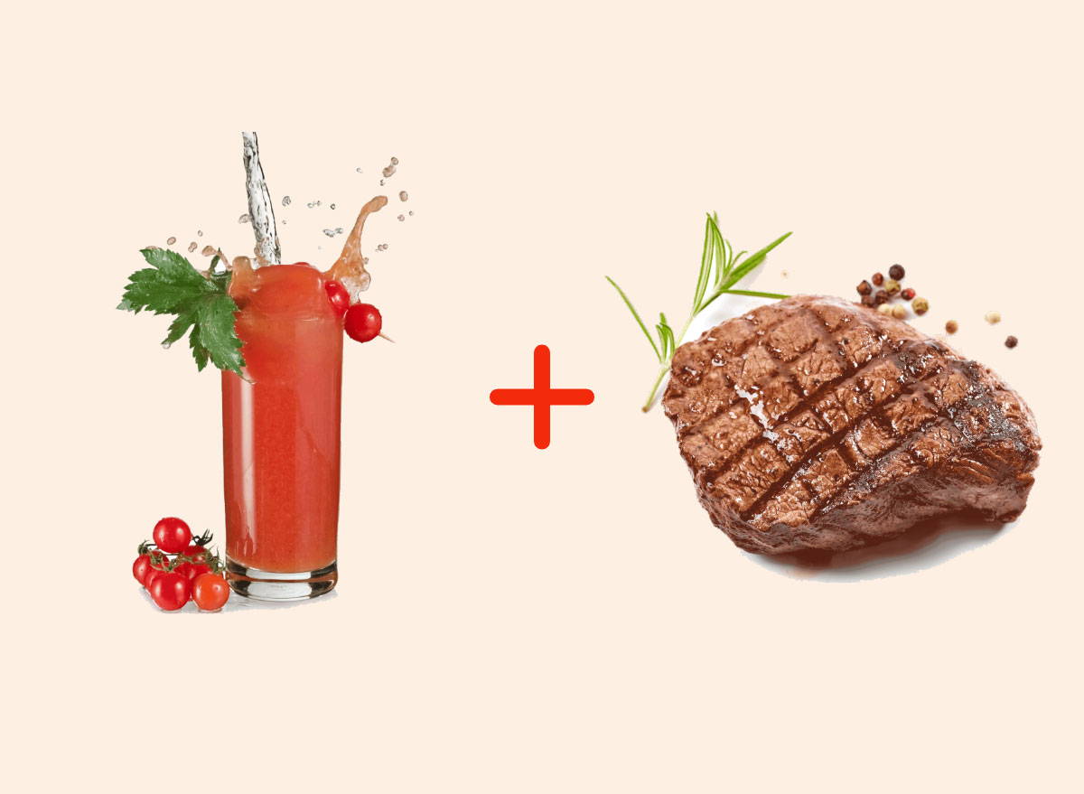 bloody mary with steak amazing food pairings