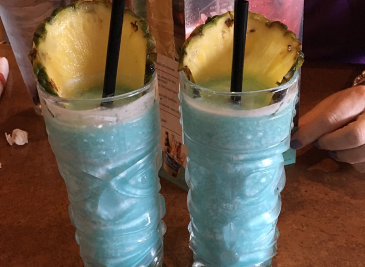 frozen blue Hawaiian cocktail from TGI Friday's