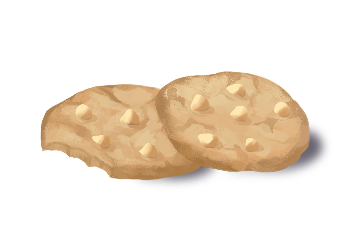 girl scout cookies aloha chips isolated graphic