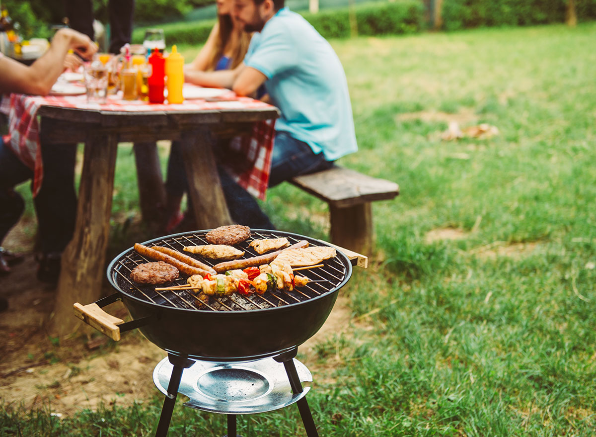 grill cooking food unsupervised