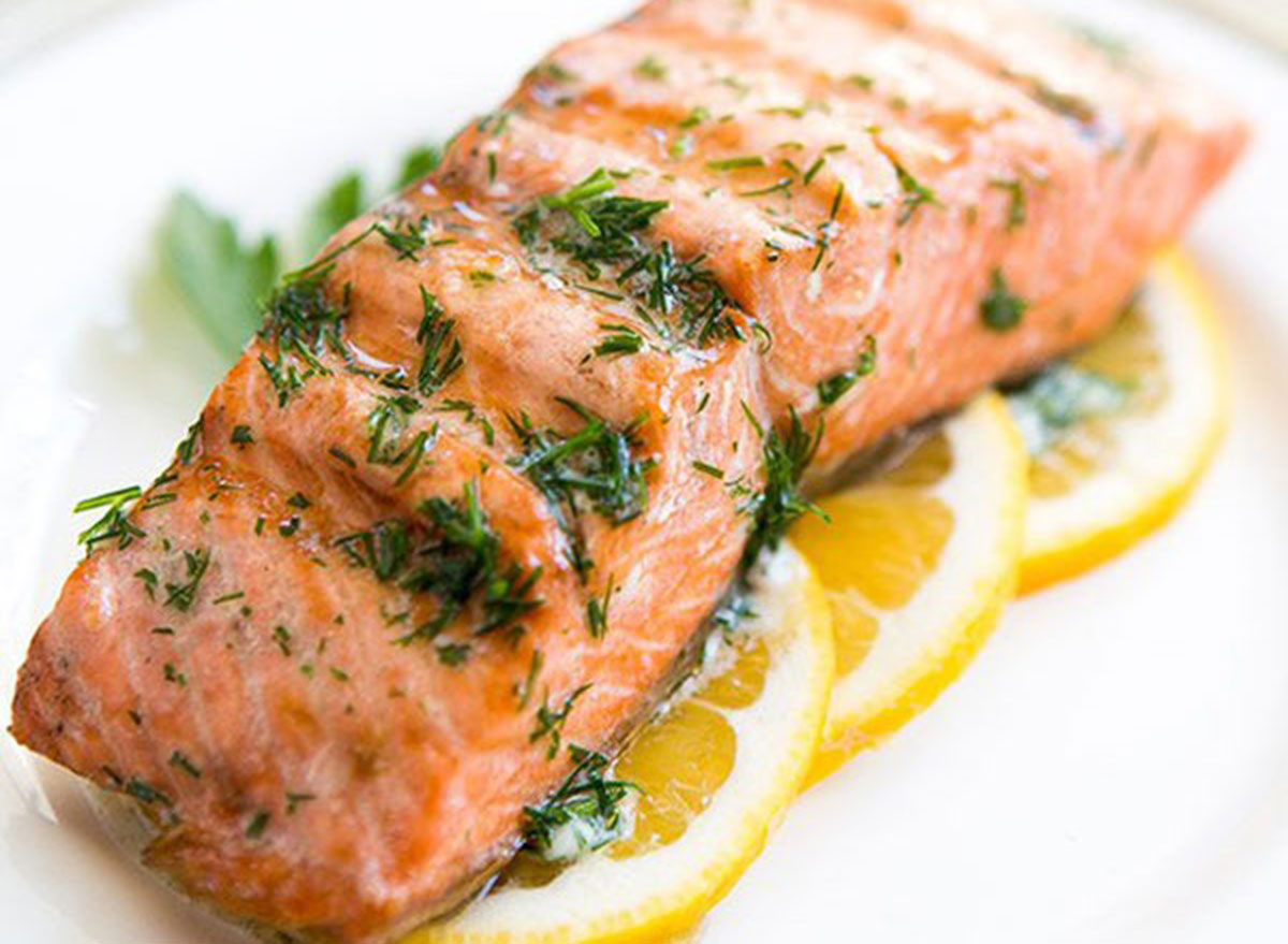 grilled salmon with dill butter recipe