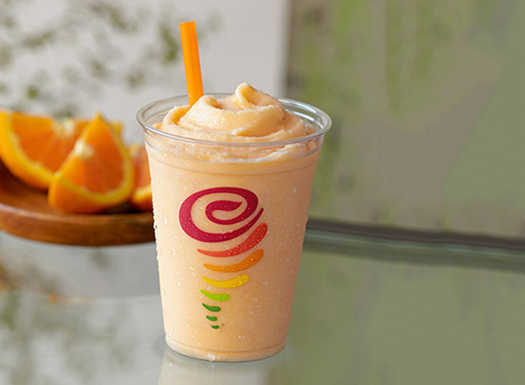 Jamba Juice orange dream smoothie - unhealthiest, worst smoothies