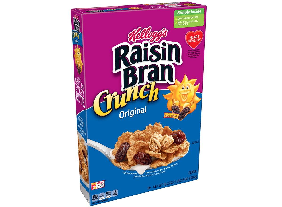 Kelloggs raisin bran crunch - unhealthiest worst cereals