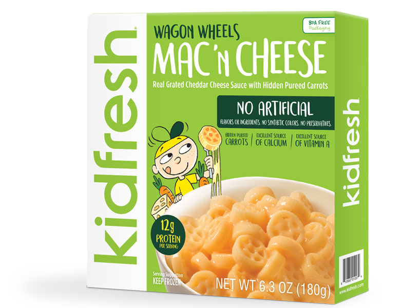 kidfresh wagon wheels mac and cheese