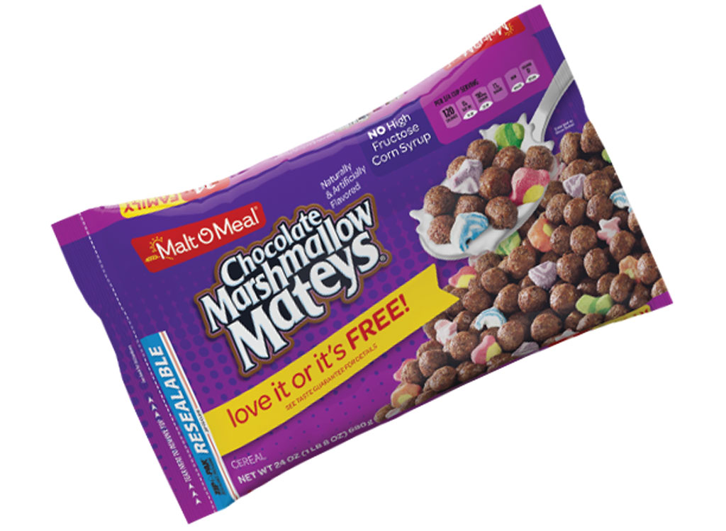 Malt o meal chocolate marshmallow mateys - unhealthiest worst cereals