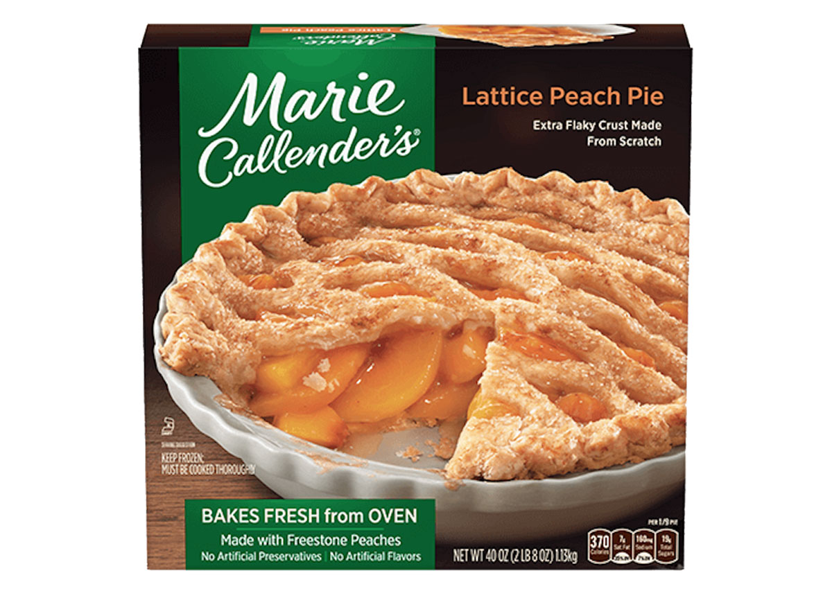 marie callender's lattice peach pie