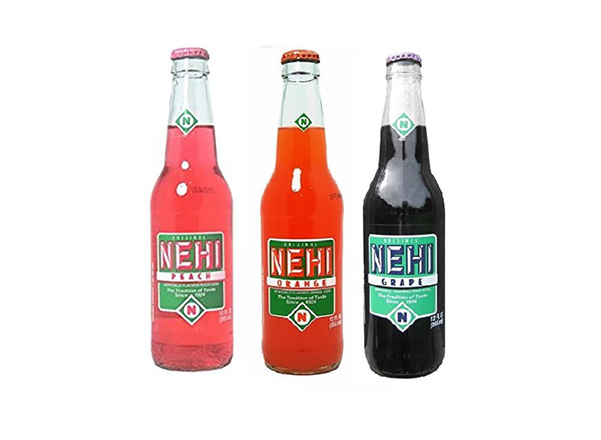 bottles of nehi fruit soda