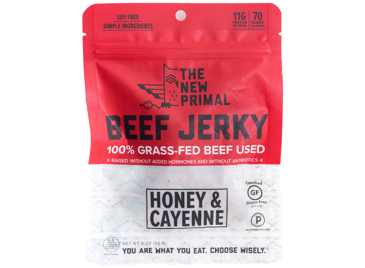 the new primal honey cayenne beef jerky