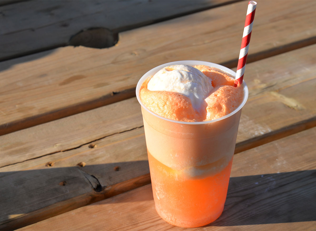 orange cream soda float