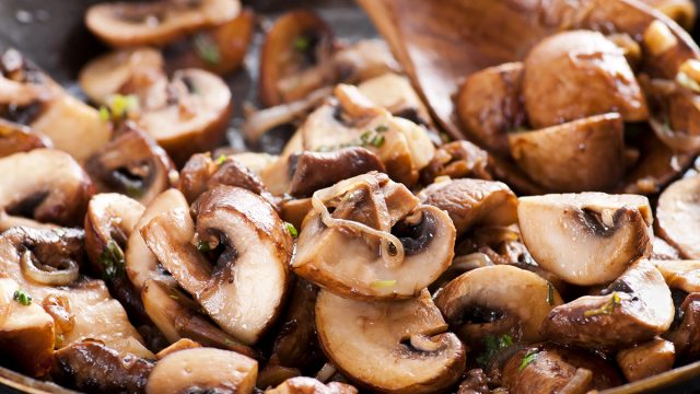pan roasted mushrooms onions