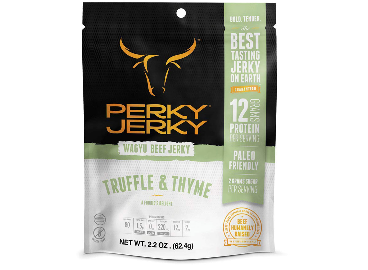 perky jerky wagyu truffle thyme beef jerky