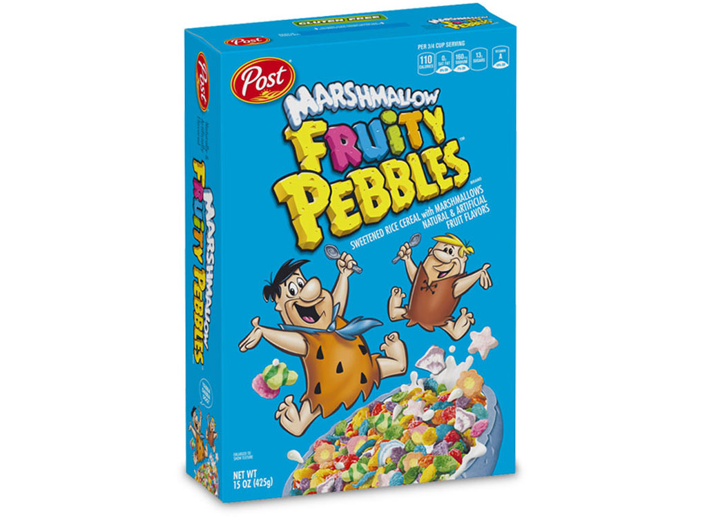 Post marshmallow fruity pebbles cereal - unhealthiest worst cereals