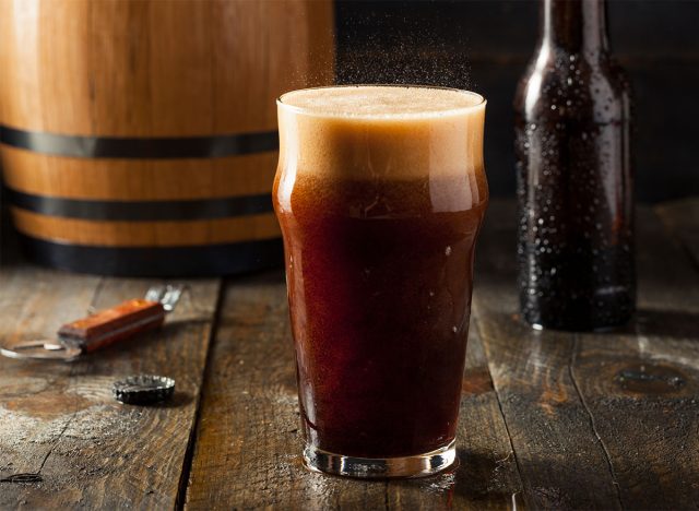 root beer in glass