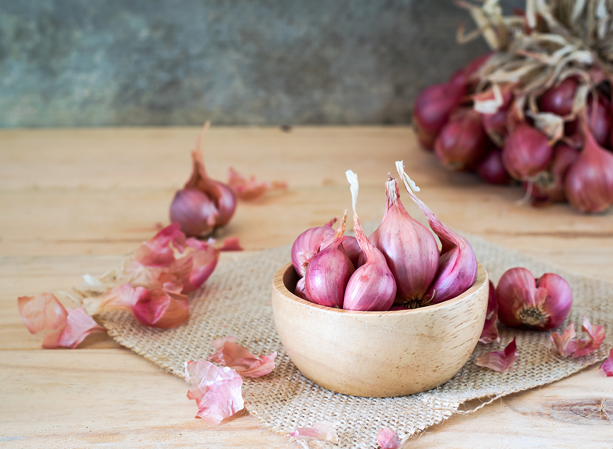 shallots in a bowl