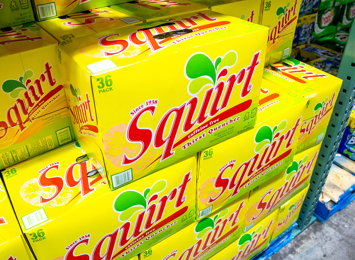 cases of squirt soda
