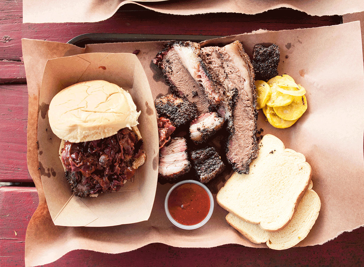 texas style bbq platter