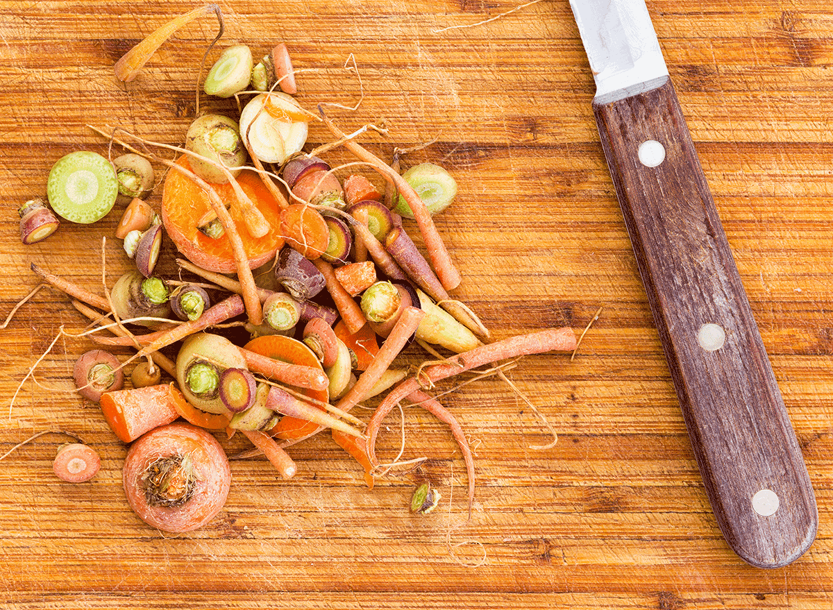 vegetable carrot top scraps