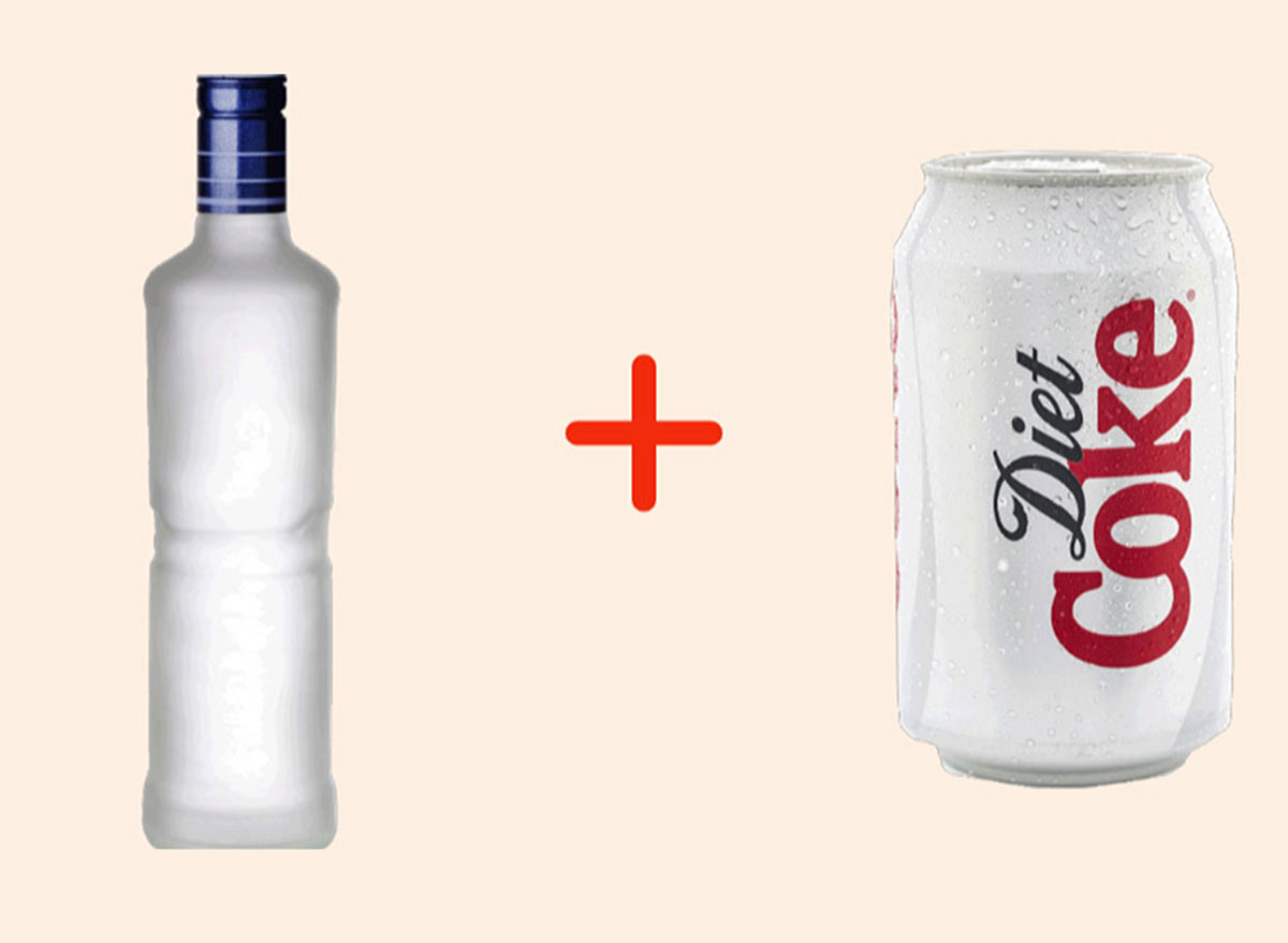 vodka with diet coke gross drink combo