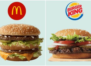 whopper burger vs big mac burger