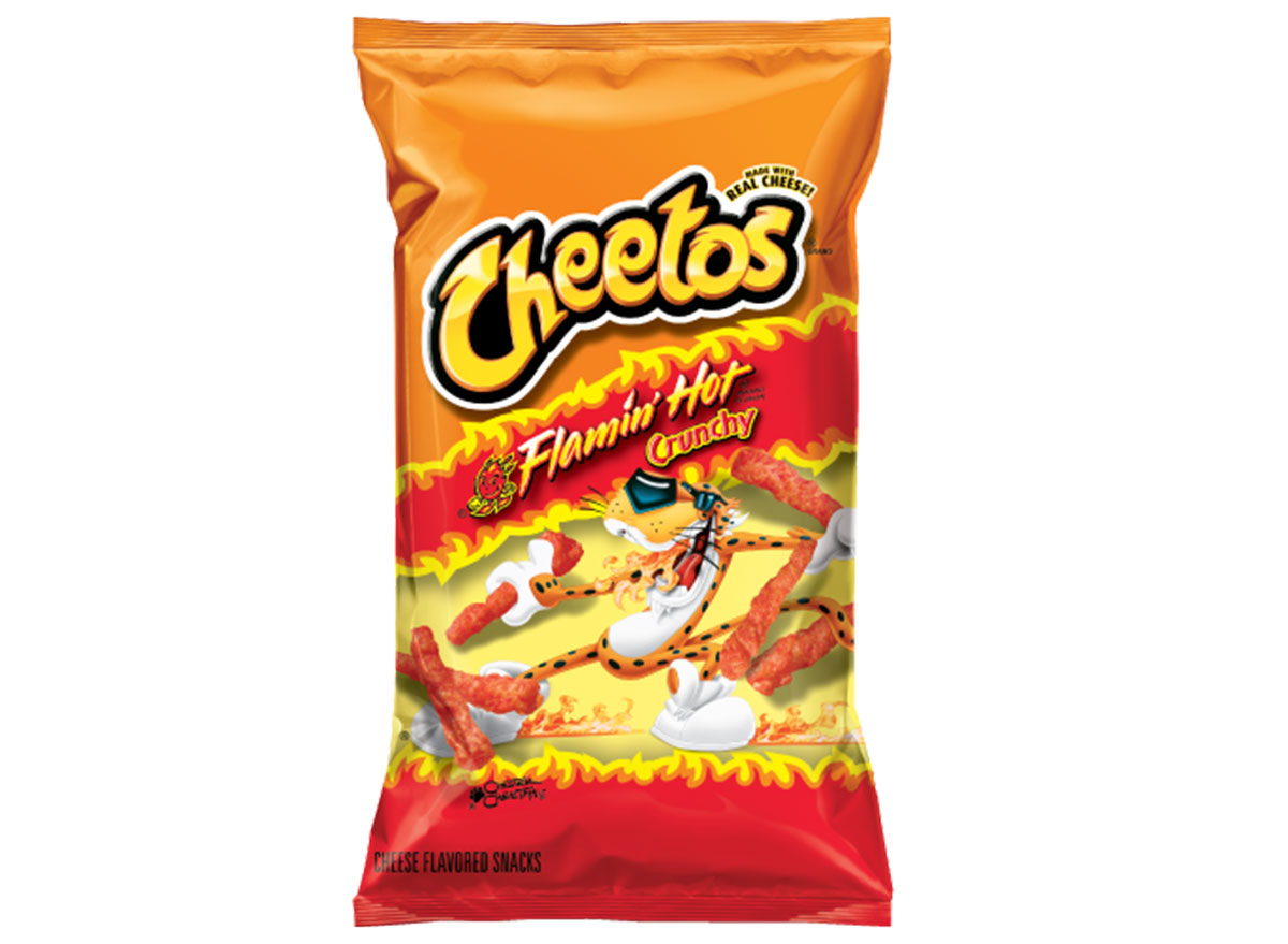 cheetos flamin' hot crunchy