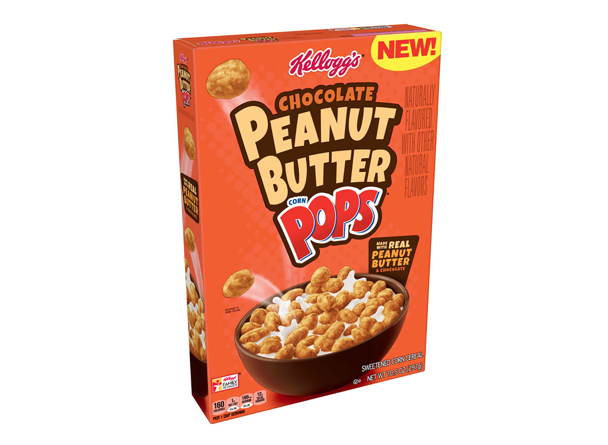 chocolate peanut butter corn pops cereal box