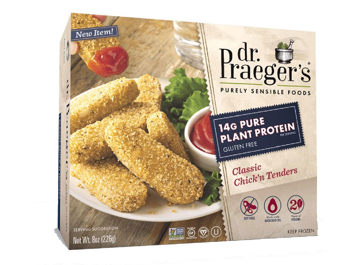 dr praegers pure plant protein chicken tenders box