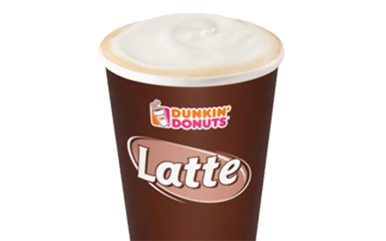 dunkin hot lattee cup