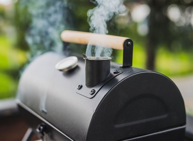 grill with smoker