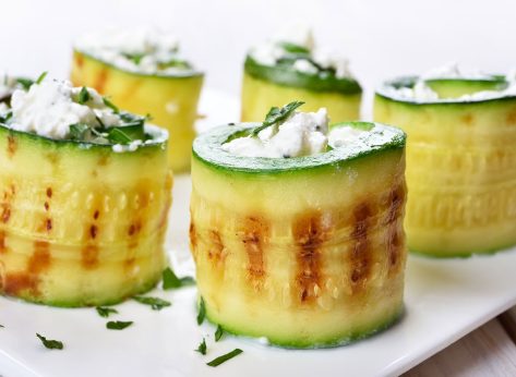 grilled wrapped zucchini rolss