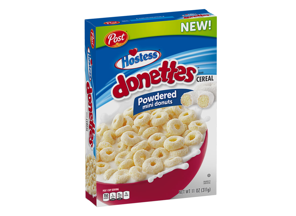 hostess donettes cereal box