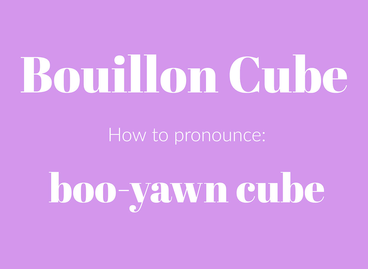 how to pronounce buillion cube graphic