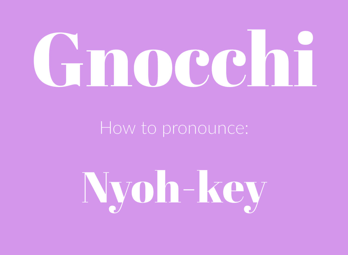 how to pronounce gnocchi graphic