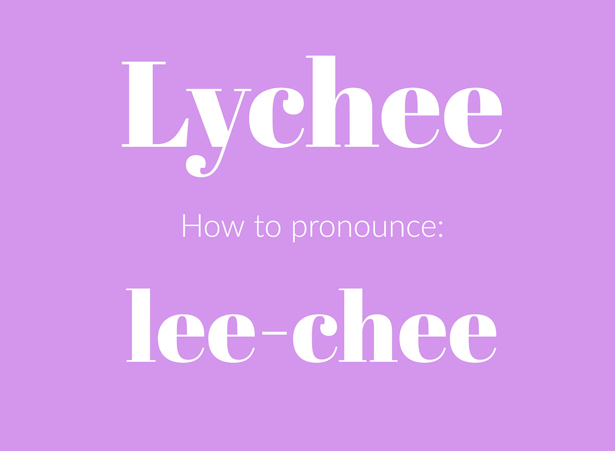 how to pronounce lychee graphic