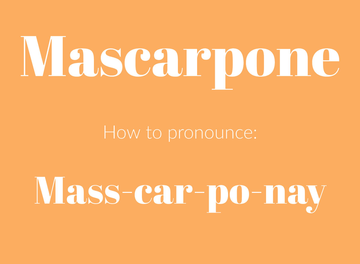 how to pronounce mascarpone graphic