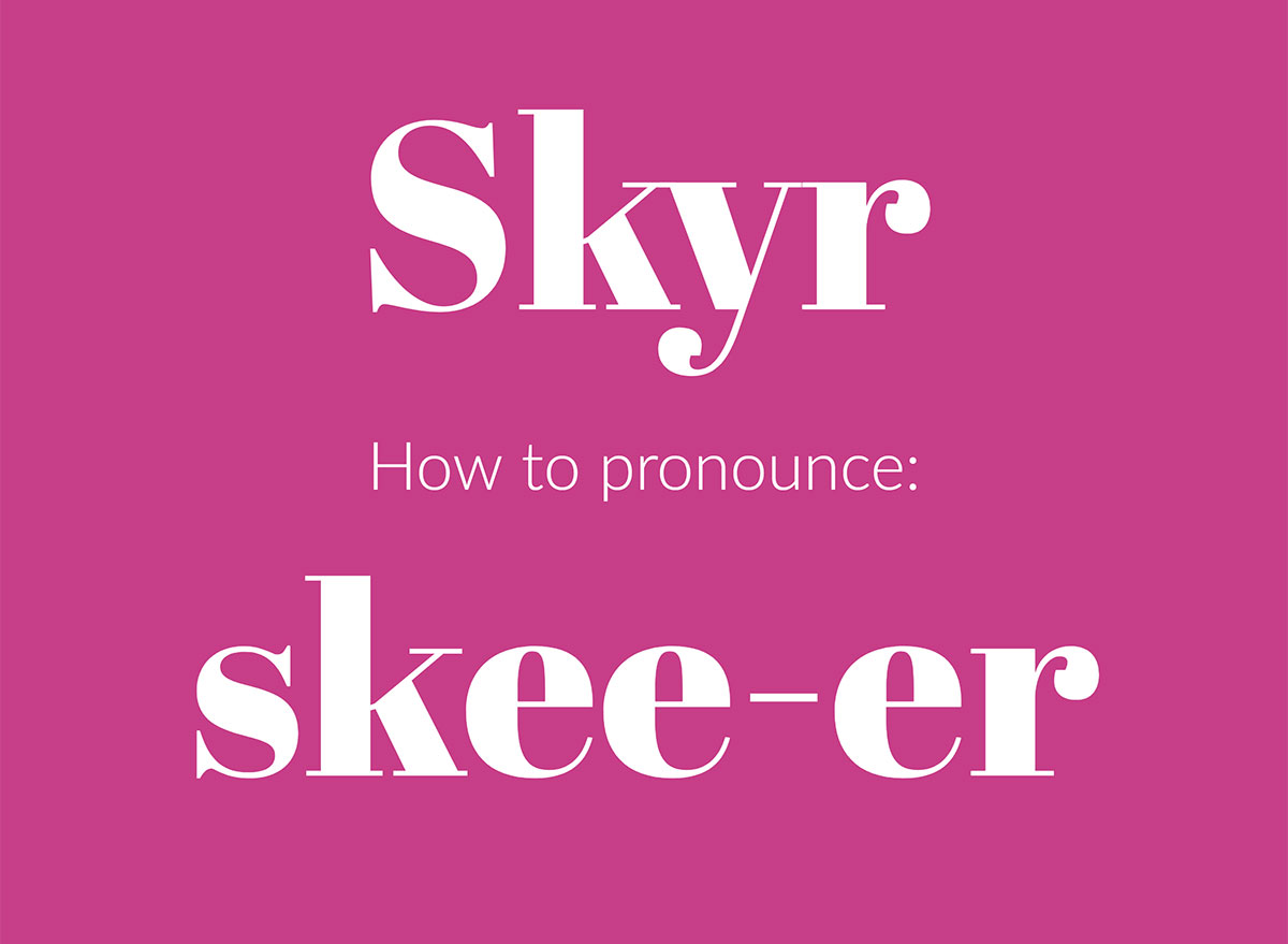 how to pronounce skyr graphic