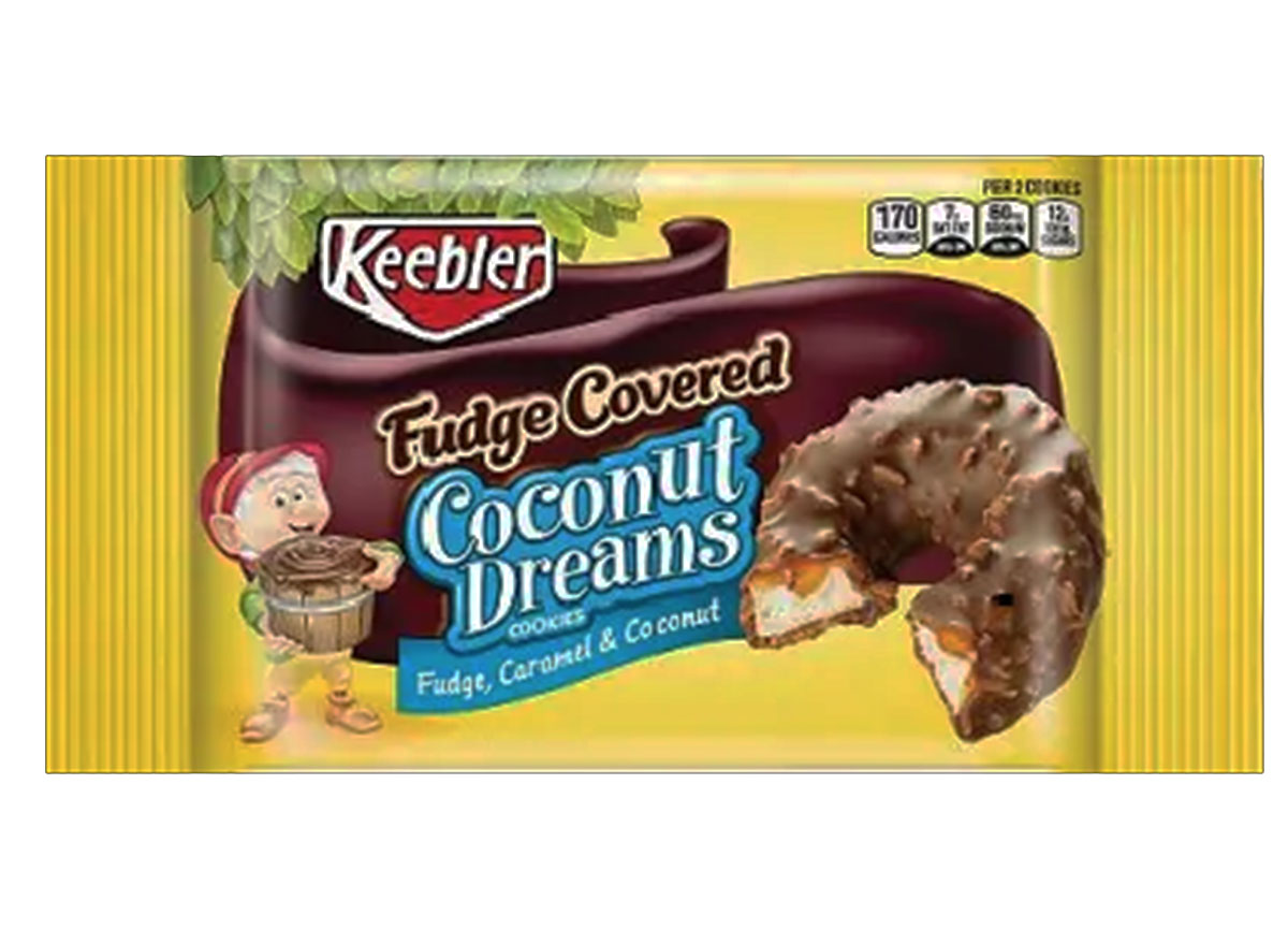 keebler coconut dreams fudge covered cookies