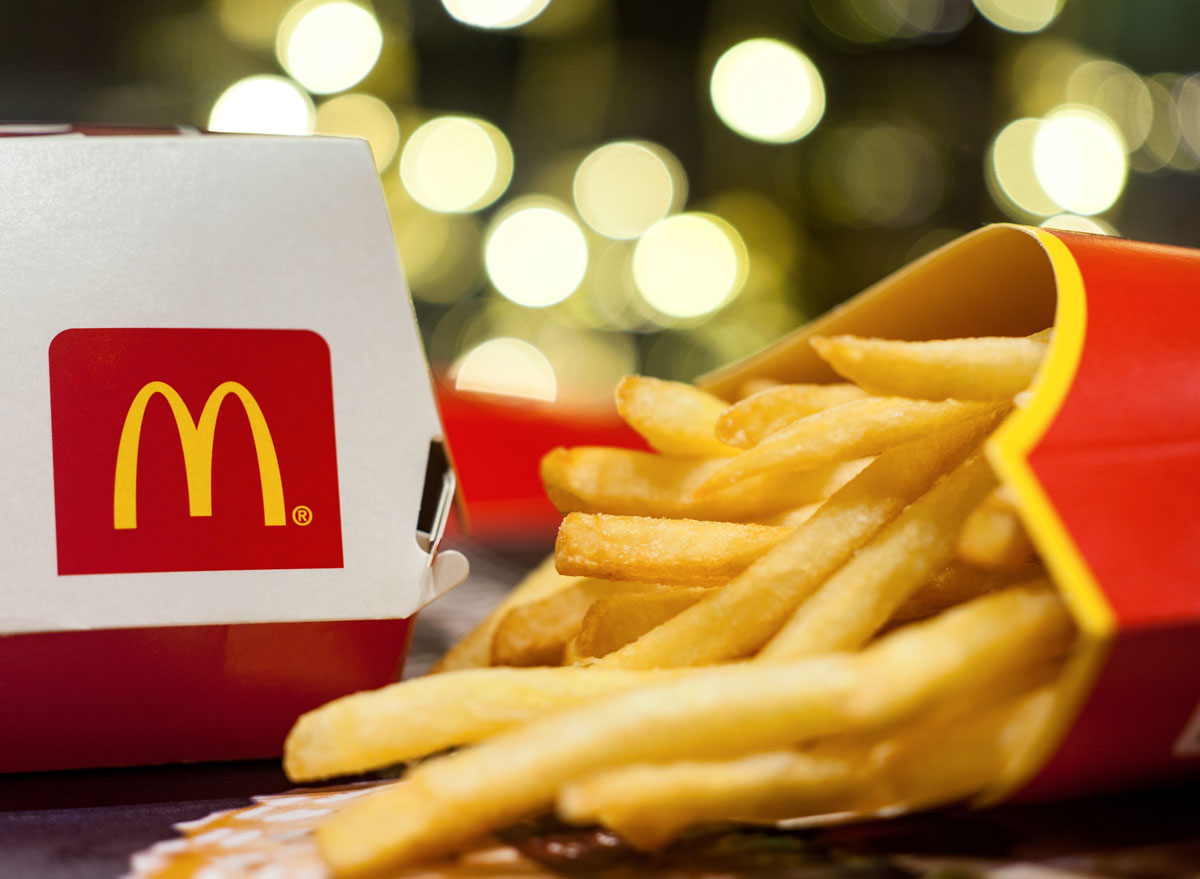 mcdonald's food fries lights
